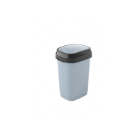 Odpadkový kôš DUAL 10L, sivý s dvojitým otváraním