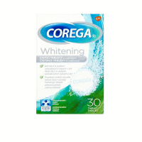 Čistiace tablety na zubné náhrady 30ks Whitening COREGA