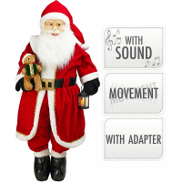 Detail - Santa Claus 200cm s hudbou Santa Claus 200cm s hudbou