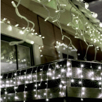 Detail - LED svietiaci záves 10m cencúľ 300ks studených LED HOME LED svietiaci záves 10m cencúľ 300ks studených LED HOME