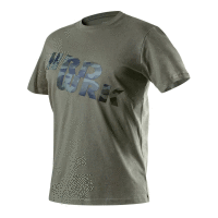 Pracovné tričko CAMO, olivové s potlačou, veľkosť M, NEO Tools