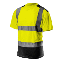Výstražné tričko, tmavý spodok, žlté, veľkosť L, NEO Tools