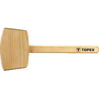 Kladivo drevené hranaté 500 g TOPEX