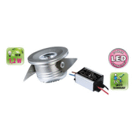 LED osvetlenie, zabudovateľné mini bodové, 1.2W HOME