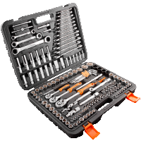 Nástrčné kľúče  1, 4, 3, 8, 1/2 ", CrV  súprava 156 ks NEO TOOLS