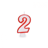 Číslová sviečka "2" 75 mm [1 ks] PARTY GASTRO