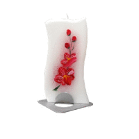 Sviečka orchidea červená