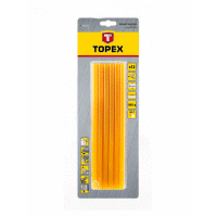 Tyčky lepiace 11 mm, 12 ks , žlté TOPEX