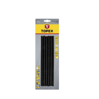 Tyčky lepiace 11 mm, 12 ks , čierne TOPEX