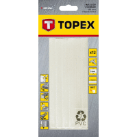 Tyčky lepiace 8 x 100 mm, 12 ks , transparentné TOPEX