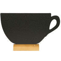 Stolná tabuľka s dreveným stojanom CUP 22x33cm+1 popisovač SECURIT PRO