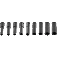 Sada nástrčných kľúčov 1/2", E10-E24 mm, Torx, 10 diel, NEO TOOLS