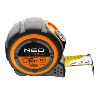 Meter zvinovací oceľový 8 m x 25 mm, magnet NEO TOOLS