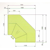 LCT TUCANA 01 SELF INT90 - Samoobslužný vnútorný pult 90°