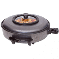 Panvica na pizzu, 32CM, 1500W, sklenená pokrievka FIRST AUSTRIA