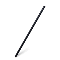 Slamka (bio-kompozit) čierna `JUMBO` O8mm x 25cm [100 ks] GASTRO