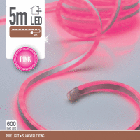 Svietiace lano 5m LED PINK