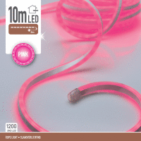 Svietiace lano 10m LED PINK