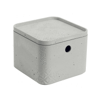 Úložný box s vekom 3L BETON GREY CURVER