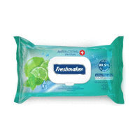 Vlhčené utierky freshmaker Lime&Mint antibakt.VU 120ks