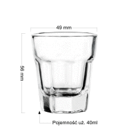 Pohár na vodku 40ml GLASMARK