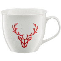 Porcelánový hrnček Winter White Deer 550 ml AMBITION