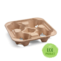 Podnos na 4 poháriky 21 x 21 cm [50 ks] GASTRO