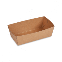 Papierová miska hnedá 13,5x7x4,5 cm 300 ml nepremast.[250 ks] BIO GASTRO
