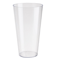 Kvetináč VULCANO Tube transparent 20 cm  FORM PLASTIC