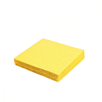 Obrúsky 3-vrstvé, 40 x 40 cm žlté [250 ks] GASTRO