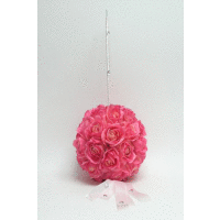 Guľa závesná + ruže, 30 cm