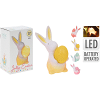 Zajac s LED vajíčkom 14 cm - 4 druhy