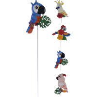 Záhradný zapichovací papagáj 70 cm - 4 druhy