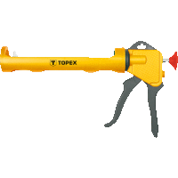 Plastová aplikačná pištoľ na tuby TOPEX
