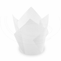 Tulipánový cukrárenský košíček biely  [100 ks] GASTRO