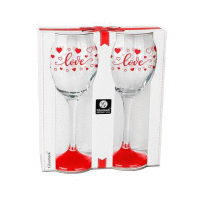 Pohár na víno LOVE 300ml 2ks GLASMARK