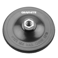 Pružný kotúč so suchým zipsom 125 mm x M14 GRAPHITE