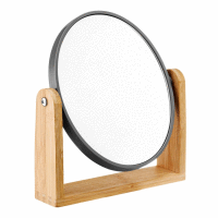 Obojstranné oválne zrkadlo s bambusovým rámom JOTTA