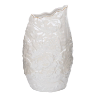 Biela keramická váza Tropical 17,4 x 13,4 x 30 cm MY HOME