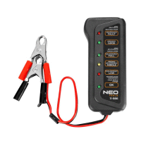 12V LED batéria a tester nabíjania NEO TOOLS