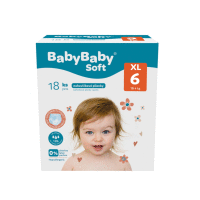 BabyBaby Soft Pants 18 ks, 16+ kg, veľkosť 6