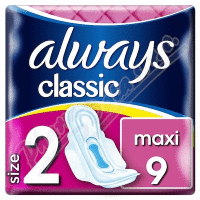 Always vložky Classic  9ks Maxi