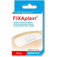 FIXAplast Náplasť strip s vankúš. 72mm x 19mm 10ks