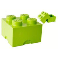 Úložný box 4 zelený 250x250x180 LEGO