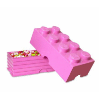 Úložný box 8 ružový, 500x250x180 LEGO