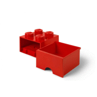Úložná zásuvka 4 červená 250x250x180 LEGO