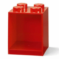 Závesná polica BRICK 4 červená 210x150x159 LEGO