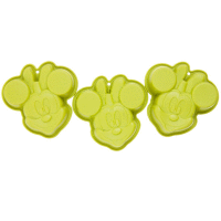 Sada 3 silikónových foriem Minnie Mouse Green DISNEY