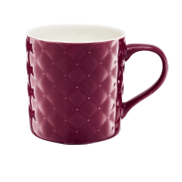 Porcelánový hrnček Glamour Quilted Dark Pink 420 ml AMBITION