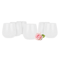 Pohár nízky 310ml biely set 6ks GLASMARK